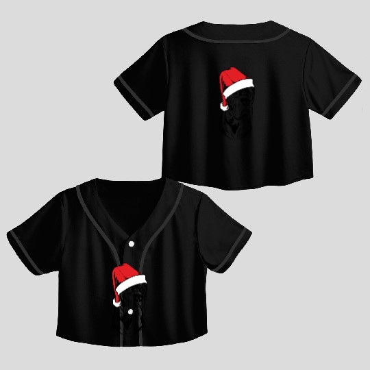 CANE CORSO Christmas Magic Unleashed with style Crop Top Baseball Jerseys