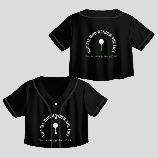 Golf lover Crop Top Baseball Jerseys