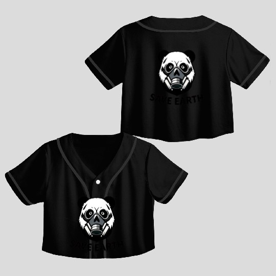 Save earth Crop Top Baseball Jerseys