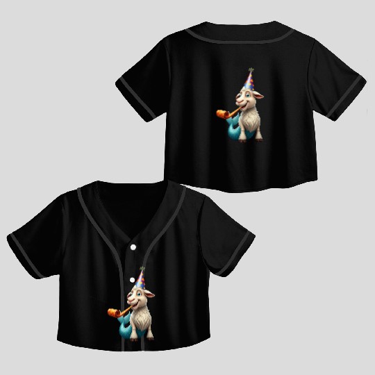 Party Animal Capricorn Crop Top Baseball Jerseys