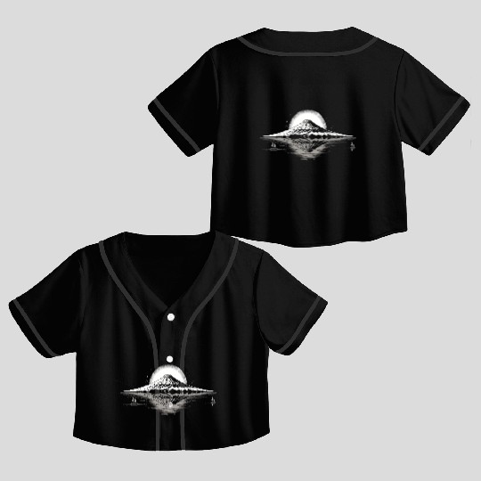 Mount Fuji Crop Top Baseball Jerseys