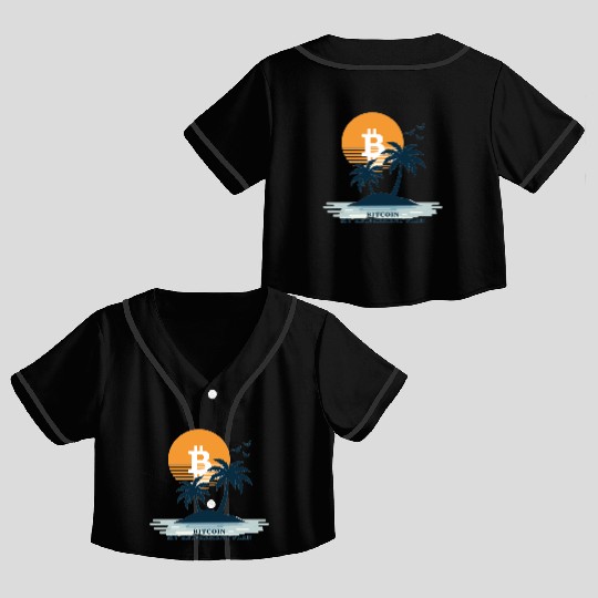 Bitcoin Retirement BTC - Crypto Investors Crop Top Baseball Jerseys