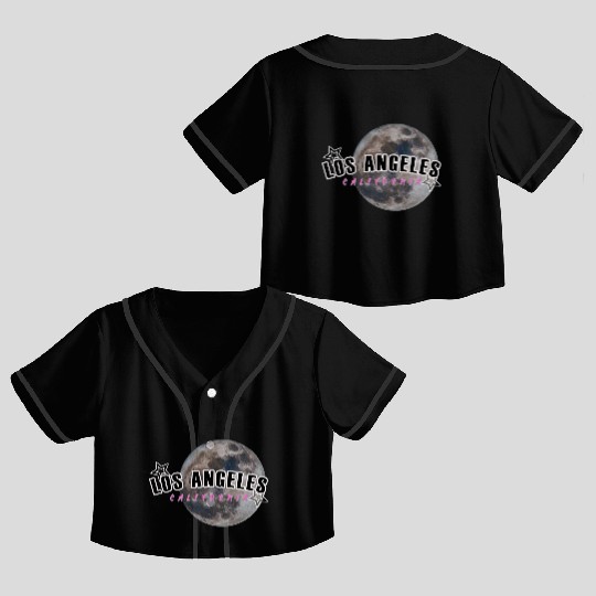LOS ANGELES CALIFORNIA Crop Top Baseball Jerseys