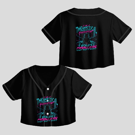 Theoretical Computer Scientist Crop Top Baseball Jerseys