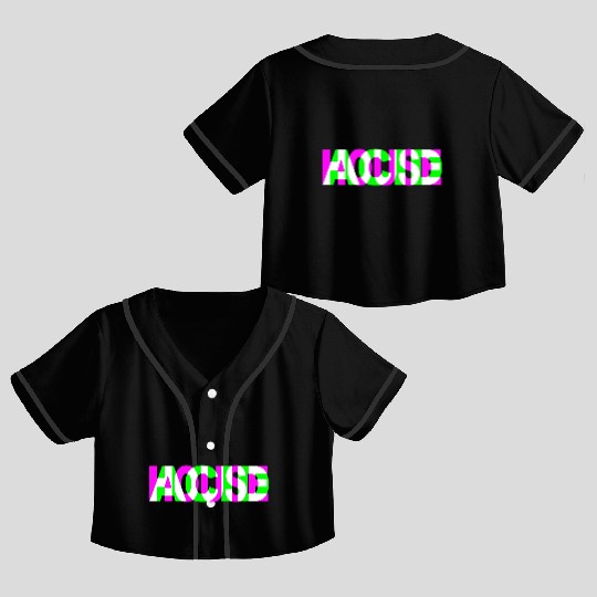 Acid House Techno Raver Crop Top Baseball Jerseys