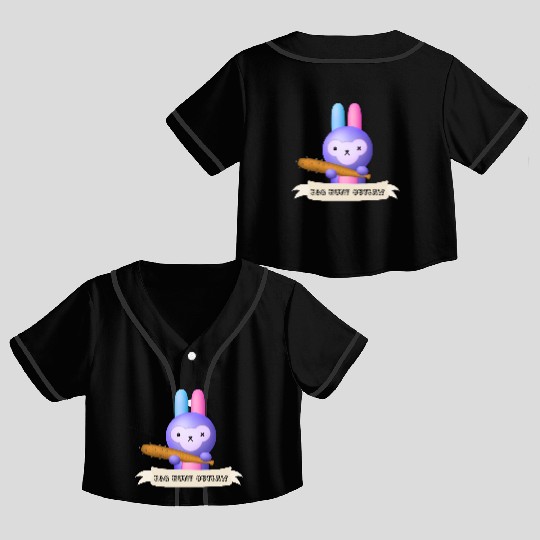 Egg Hunt Outlaw Easter Crop Top Baseball Jerseys