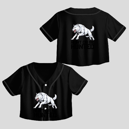 Alpha Wolf Crop Top Baseball Jerseys