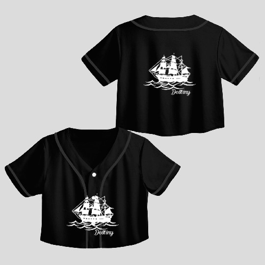 Destiny Ship Crop Top Baseball Jerseys