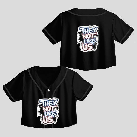 They Not Like Us Crop Top Baseball Jerseys