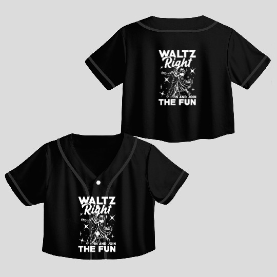 Waltz Right In And Join The Fun Retro Dance Crop Top Baseball Jerseys