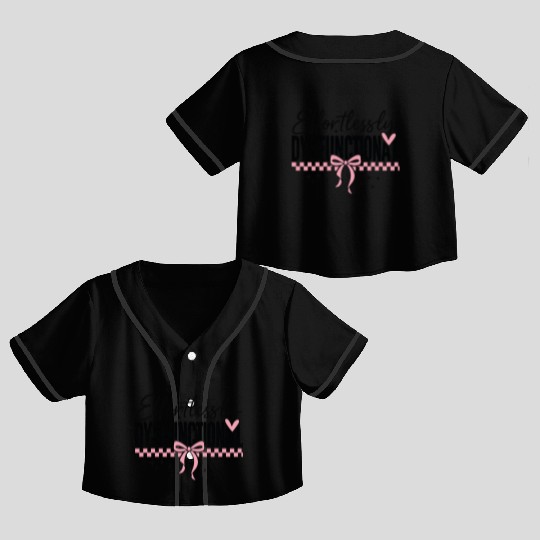 Effortless Hot Mess Crop Top Baseball Jerseys