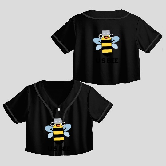 US Bee Funny USB Technical Pun Crop Top Baseball Jerseys