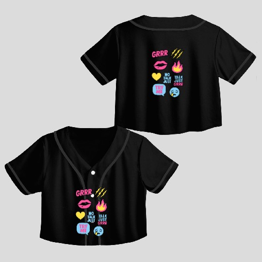Sticker Grrr – TikTok Baddie Pack Crop Top Baseball Jerseys