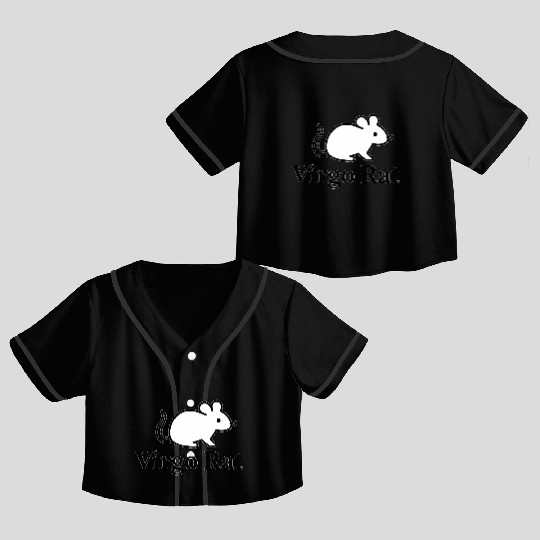 Virgo Rat Crop Top Baseball Jerseys