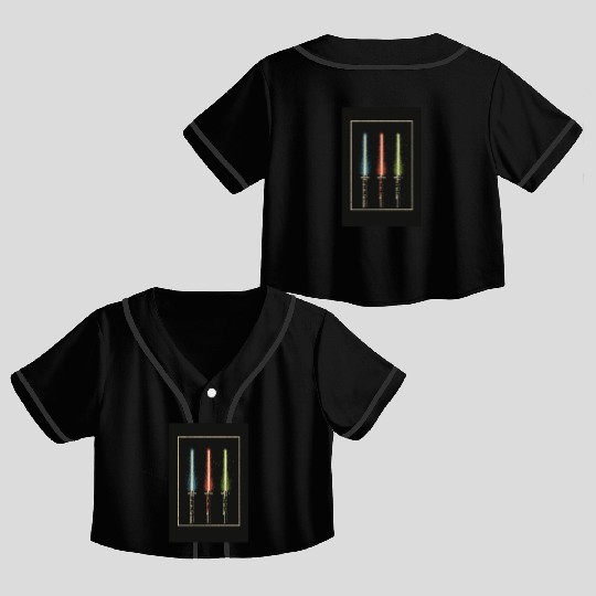 Katana LightSaber Crop Top Baseball Jerseys