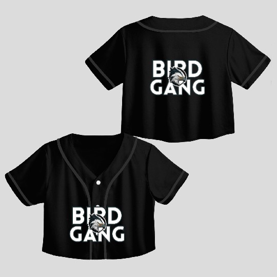Eagle Head Bird Gang Logo Design Crop Top Baseball Jerseys