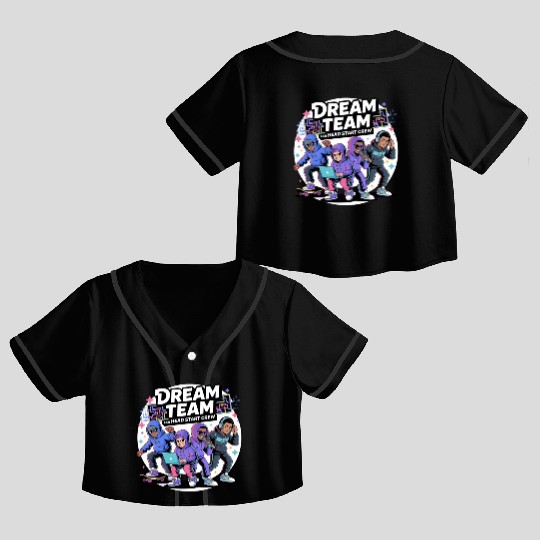 Dream Team Vibes: Head Start Crew Edition Crop Top Baseball Jerseys