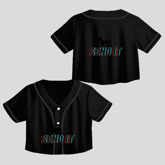 Send It Street Racing Crop Top Baseball Jerseys