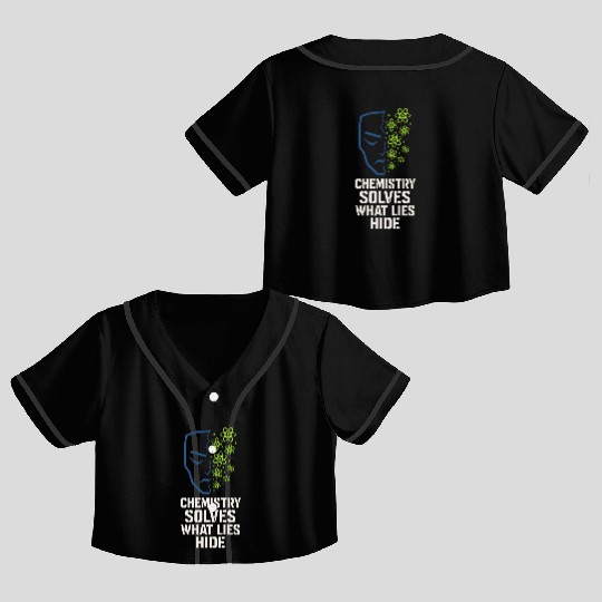 Forensic Chemist Crime Lab Toxicology Science Crop Top Baseball Jerseys
