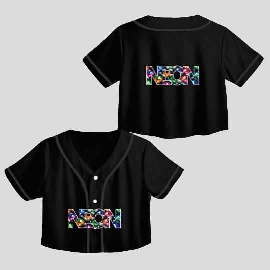 Gemstone Deluxe Neon Logo Crop Top Baseball Jerseys