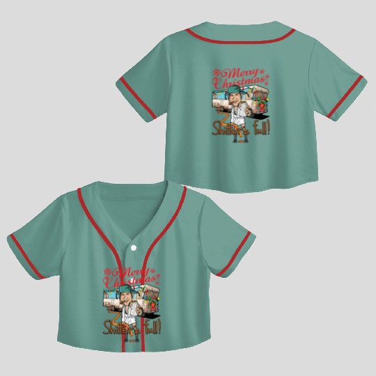 Merry Christmas Cousin Eddie Shitter'S Full Crop Top Baseball Jerseys