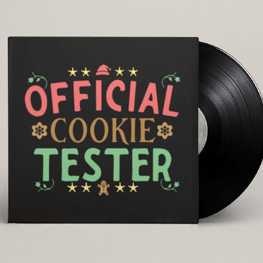 Official Cookie Teste Christmas Gingerbread Lover Custom Vinyl Record Sleeves