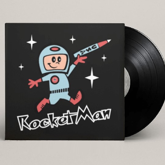 Rocket Man Custom Vinyl Record Sleeves