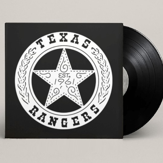 Texas Rangers Vintage Custom Vinyl Record Sleeves