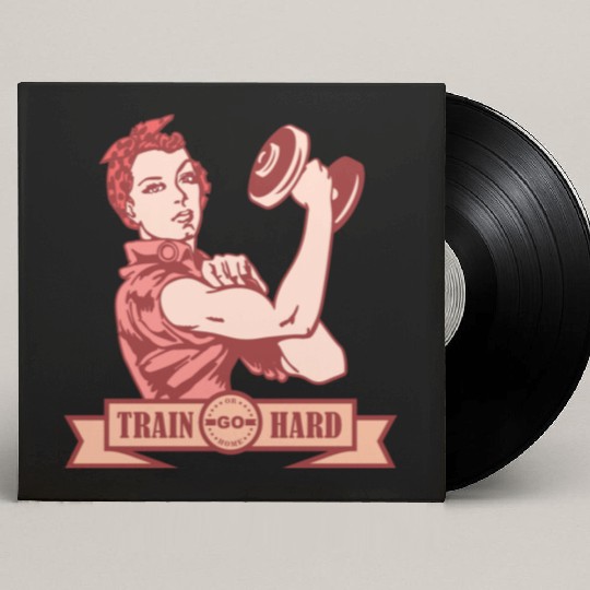 TRAIN HARD YOU CAN DO IT Custom Vinyl Record Sleeves