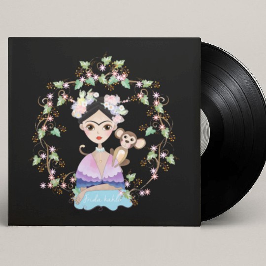 Frida Kahlo girl's Custom Vinyl Record Sleeves