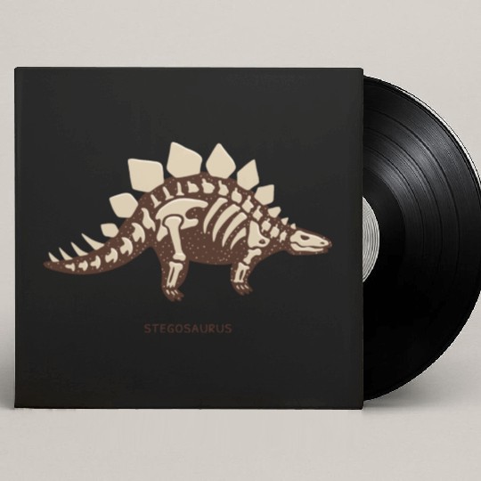 Stegosaurus Custom Vinyl Record Sleeves