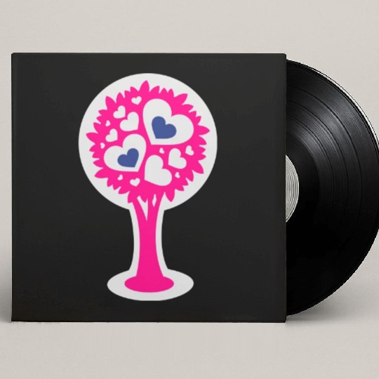 Heart Tree Custom Vinyl Record Sleeves
