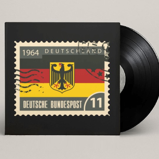 germany post stamp Custom Vinyl Record Sleeves