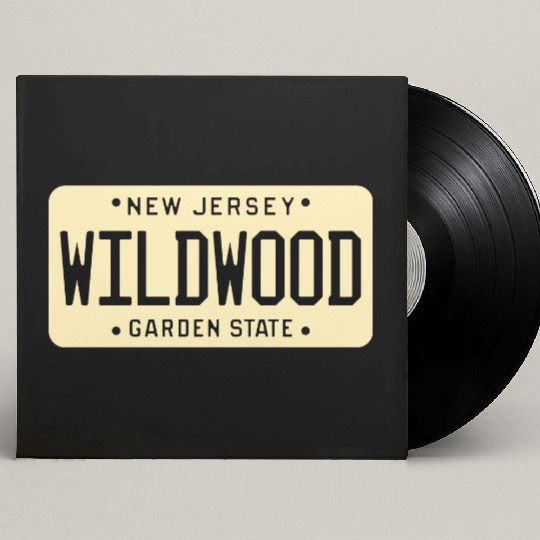 Wildwood New Jersey License Plate Custom Vinyl Record Sleeves