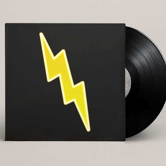 Zap - Yellow Lightning Bolt Custom Vinyl Record Sleeves