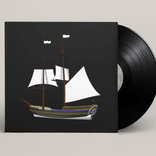 ship boat canoe sailboat submarine yacht anchor405 Custom Vinyl Record Sleeves