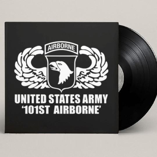 US Army 101st Airborne Wing Custom Vinyl Record Sleeves