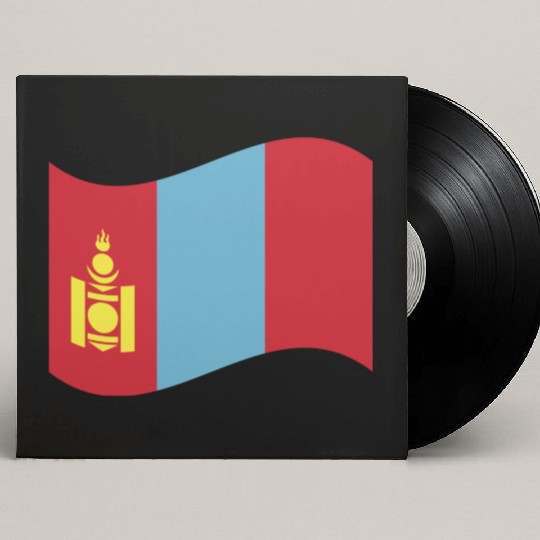 flag mongolia Custom Vinyl Record Sleeves