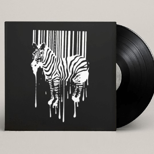 Banksy Street Art Zebra Bar Code Custom Vinyl Record Sleeves