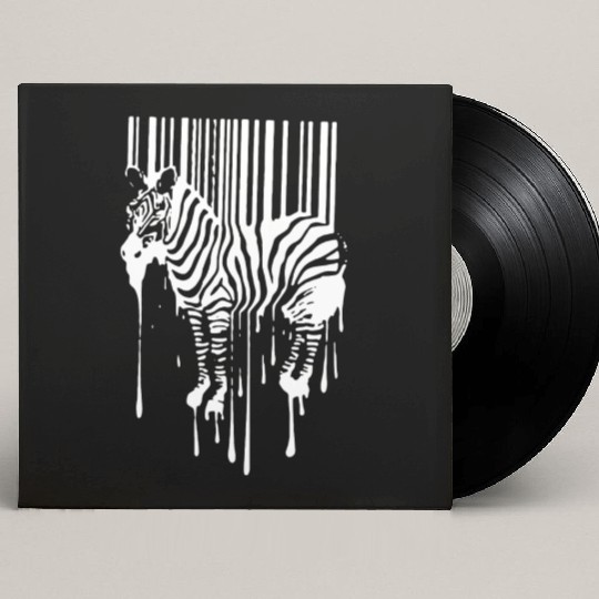 Banksy Street Art Zebra Bar Code Custom Vinyl Record Sleeves