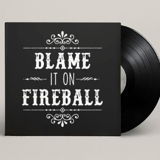 Blame It On Fireball Whiskey Drinking Custom Vinyl Record Sleeves