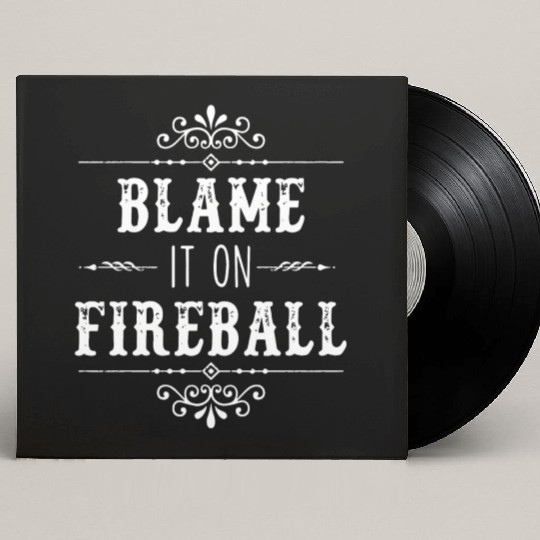 Blame It On Fireball Whiskey Drinking Custom Vinyl Record Sleeves