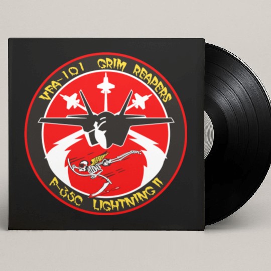 F-35 Lightning II VFA-101 Grim Reapers Custom Vinyl Record Sleeves