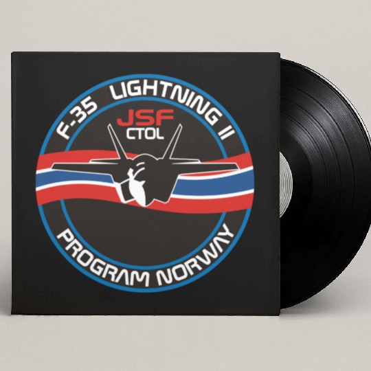 F-35 Lightning II Norway Custom Vinyl Record Sleeves