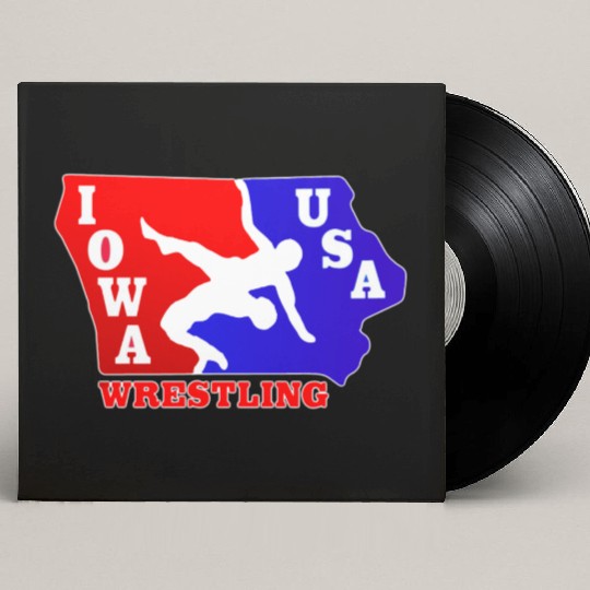 Iowa Team USA Wrestling Custom Vinyl Record Sleeves