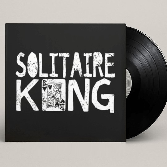 Solitaire King Card Games Fun Custom Vinyl Record Sleeves