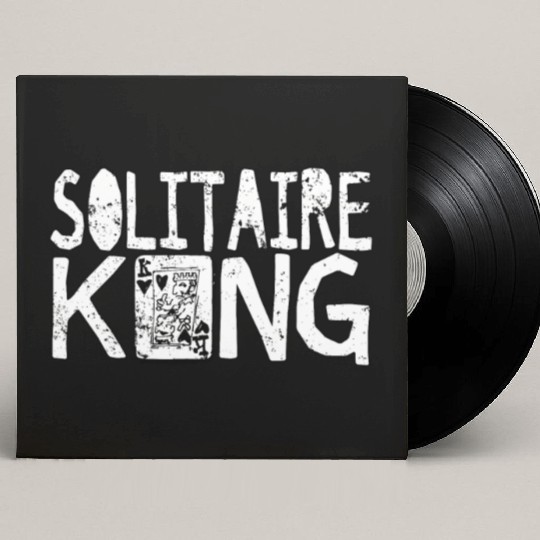 Solitaire King Card Games Fun Custom Vinyl Record Sleeves