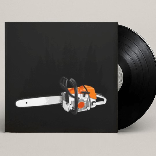Your Forestry Business - Chainsaw & Pine Forest Custom Vinyl Record Sleeves
