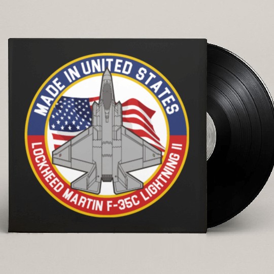Lockheed Martin F-35C Lightning II - Made in USA Custom Vinyl Record Sleeves