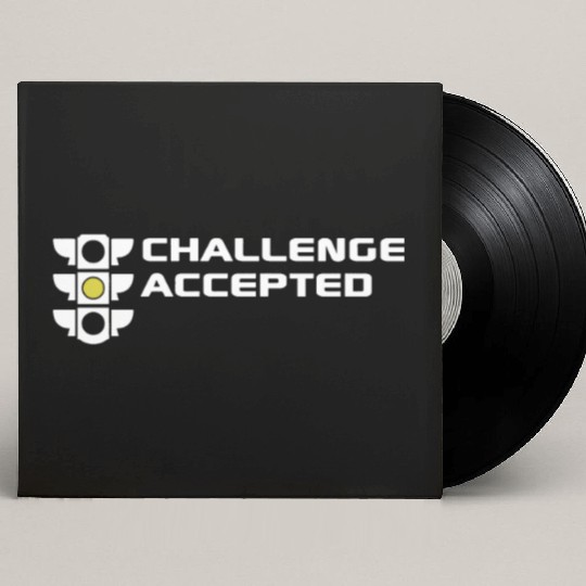 Challenge Accepted stoplight automotive mechanic c Custom Vinyl Record Sleeves